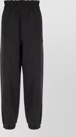 Moncler polyester trousers stretch waistband gathered cuffs
