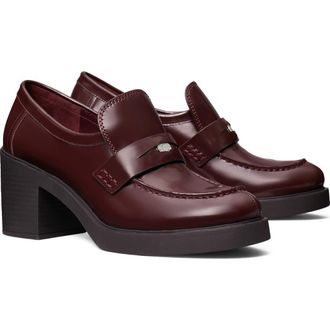 Tory Burch Loafer Pump in Plum at Nordstrom, Size 10.5