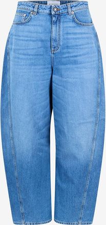 Givenchy Abgerundete Jeans mit hoher Taille Cocoon Medium Blue