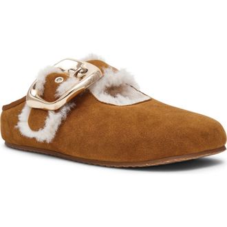Steve Madden Cloudy Faux Shearling Mule in Chestnut at Nordstrom, Size 6.5