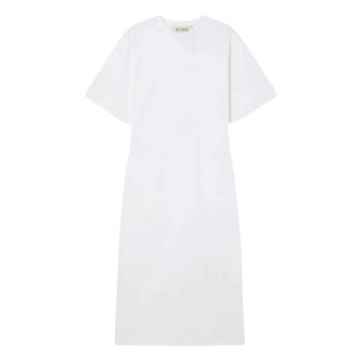 R&oacute;he Kleedjes, Dames, Wit, M, Katoen, Jersey Fitted T-Shirt Jurk