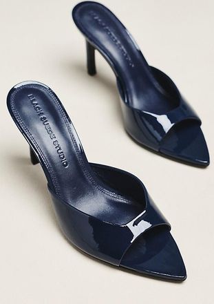 Black Suede Studio Brea 80 Open-Toe Heels