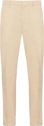 Prada cotton tailored trousers - men - Cotton - 48 - Neutrals