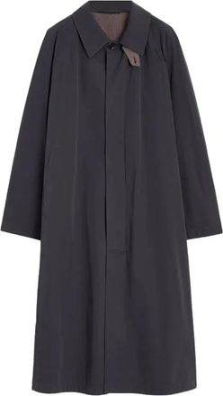 Christophe Lemaire Charcoal Overcoat A-line Silhouette