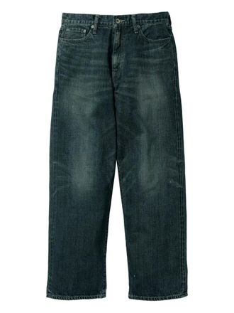 Neighborhood washed cotton jeans - Blauw