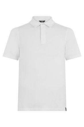 K-Way White Solid Shirt Collar Polo