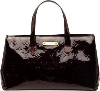 Louis Vuitton Pre-owned Wilshire PM - Dames - Vintage Handtas - Paars - ONE Size - Leer - Vintage