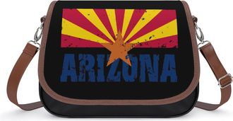 Generic Arizona Flag Womens Crossbody Bag Fashion Shoulder Handbags Message Tote Bag with Adjustable Strap