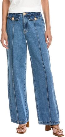Blank NYC Blank Nyc Hands Down Medium Indigo High-Rise Wide Leg Jean
