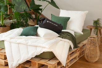 Centa-Star Naturfaserbettdecke »Veggie,« warm Füllung High-Tech-Faser 1 Stk. tlg. Bettdecke in 135x200 cm und weiteren Grössen, für Sommer oder Winter