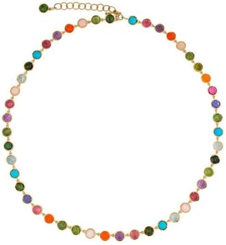 Irene Neuwirth 18kt yellow gold small Classic multi-stone necklace - women - Yellow Gold - One Size
