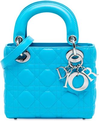 Dior Pre-owned Dior Mini Lambskin Cannage Lady Dior Ladies 01-BO-1114