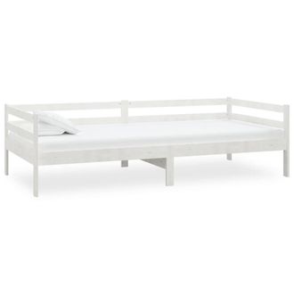 Berkfield Home Day Bed White Solid Pinewood 90x200 cm