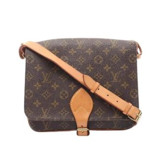 Louis Vuitton Pre-owned Cartouchiere GM Monogram Leder Schoudertas - Dames - Pre-owned - Bruin - Maat: ONE Size Leer