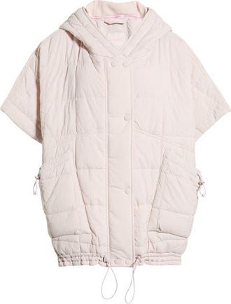 Free People FP Movement Happy Trails Poncho in Pearl at Nordstrom, Size X-Large