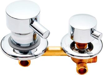 OEM 1. Mezclador De Ducha De Tres V&iacute;as, Cuerpo De Lat&oacute;n, Cartucho Cer&aacute;mico, Para Cabina De Ducha O Sauna
