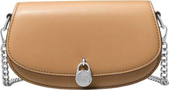 Michael Kors Mila Kleine Leren Convertible Crossbodytas - Dames - Schoudertassen - Bruin - ONE Size - Katoen - Tassen