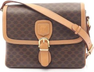 Celine Pre-owned Cross Body Bags, female, Brown, Size: ONE SIZE Pre-owned Canvas Cross Body Bag