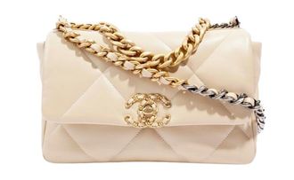Chanel Beige Medium 19 Flap Bag