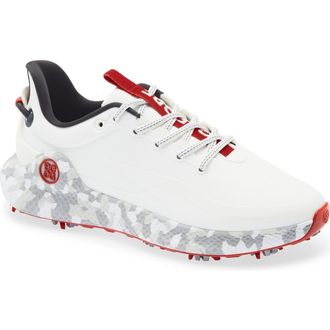 G/Fore MG4+ O2 G/LOCK Camo Mid Sole Golf Shoe in Snow/Charcoal at Nordstrom, Size 10.5
