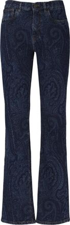 Etro Straight Jeans - Dames - Regular Fit Jeans - Blauw - W26 - Katoen - Jeans
