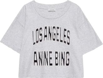Anine Bing Mujer, Camisetas, Gris, Talla: S