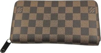 Louis Vuitton Vintage, unisex, Bruin, ONE Size, Pre-owned Vintage Canvas Portemonnee