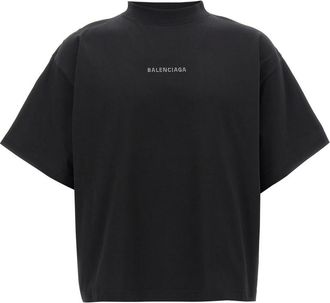 Balenciaga Black Balenciaga Back Strass T-shirt