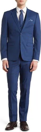 Soul of London Navy Check Suit at Nordstrom Rack, Size 36