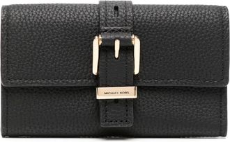 Michael Kors Portafoglio tri-fold con battente - Nero
