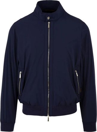 Moorer Alberti-Kn Jas - Heren - Bomber jackets - Blauw - M - Jassen