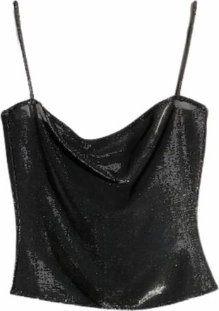 Gucci Jersey top met iriserend effect - Dames - Tops - Zwart - Maat: S Jersey