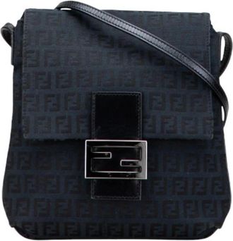 Fendi Pre-owned Cross Body Bags, female, Blue, Size: ONE SIZE Pre-owned Crossbody Bag