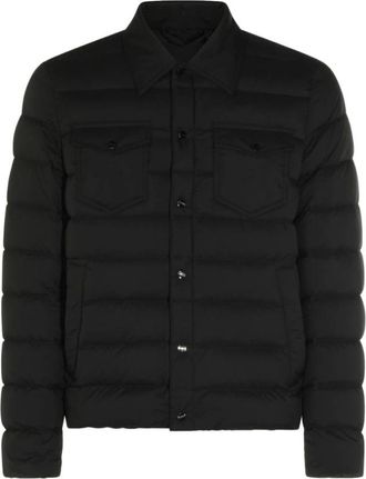 Herno Quilted Padded Jacket - Heren - Gewatteerde jassen - Zwart - M - Leer - Jassen