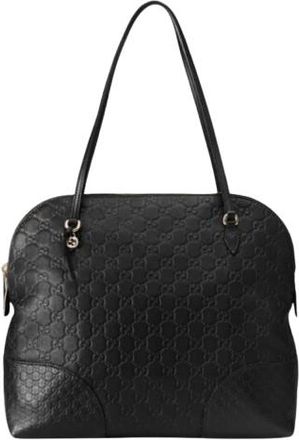 Gucci Black Bree Leather Tote Bag