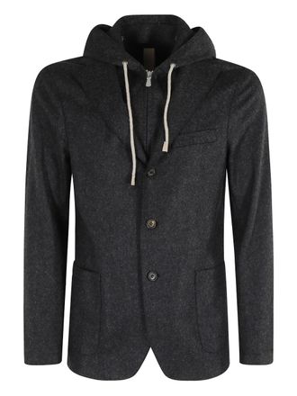 Eleventy hooded blazer - Black