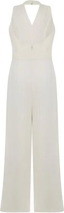 Alberta Ferretti Jumpsuit with V-neck - female - Alberta Ferretti - Jumpsuits - White - XL - Jumpsuits & Playsuits