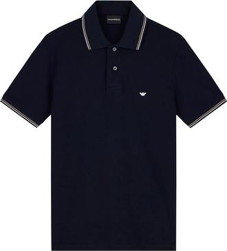 Emporio Armani Stripe-trim Polo Shirt