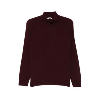 PESERICO Trui met hoge hals en raglanmouwen - Dames - Truien - Rood - Maat: 2XL