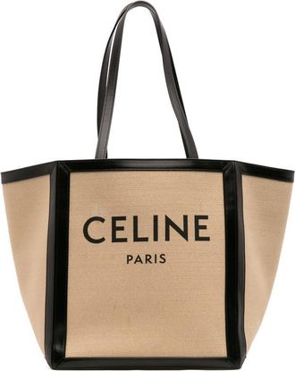Celine Pre-owned Celine Large Canvas Vertical Square Cabas Tote Ladies S-SL-4231