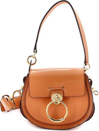 Chlo&eacute; Orange Sheep Leather Tess Bag Small (Authentic Pre-Loved)