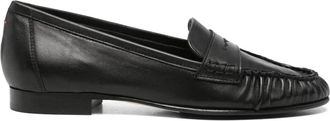 Aeyde Aldous Leren Loafers - Dames - Loafers - Zwart - 37 1/2 EU - Leer - Schoenen