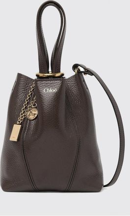 Chlo&eacute; Borsa Spin Mini in pelle a grana