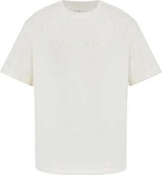 J.W.Anderson White Crewneck Logo T-Shirt