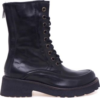 Felmini Schoenen, Dames, Zwart, 39 EU, Leer, Anfibio Boot