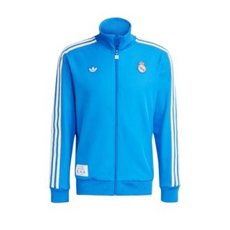 adidas Zip-throughs, male, Blue, Size: XL Retro Real Madrid Icon Track Top