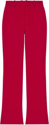 Alexander McQueen grain-de-poudre trousers - Red