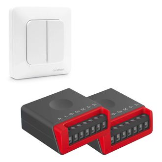 Avidsen Avidsen - Kit Interrupteur Double Sans Fil Et Sans Pile Enocean Avec Module 2 Voies