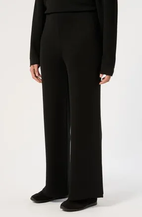 Marina Rinaldi Vnero Wide Leg Knit Pants in Black at Nordstrom, Size X-Large
