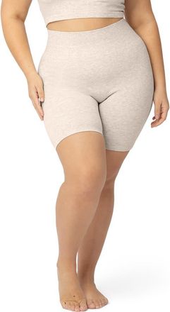 Kindred Bravely Sublime Maternity & Postpartum Bike Short in Oatmeal Heather at Nordstrom, Size X-Large